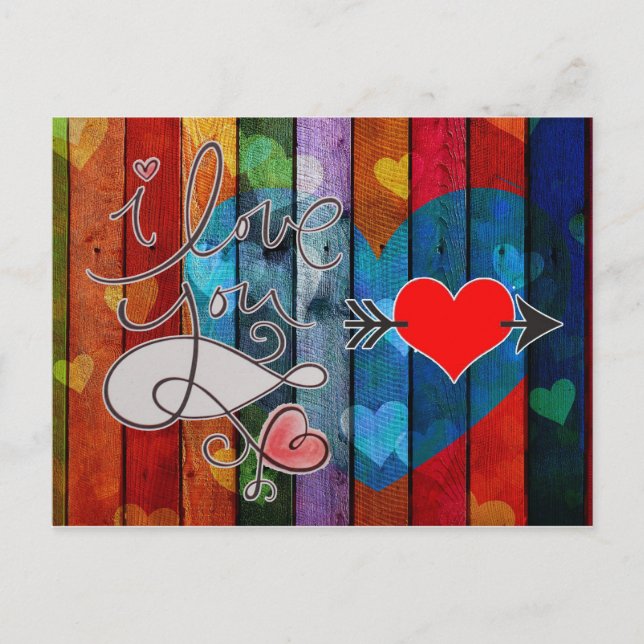 Glad Alla hjärtans dag Vykort (Framsida)