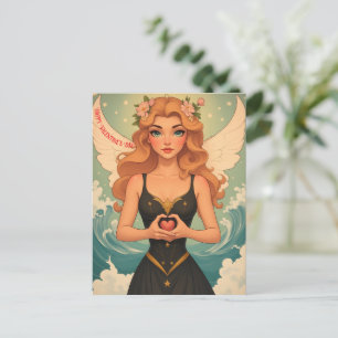 Glad Alla hjärtans dagstidning Angel Girl Personli Vykort