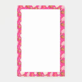 Glad Alla hjärtans dagstrafik och kandy Mönster Post-it Block