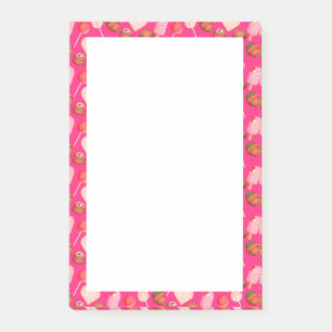 Glad Alla hjärtans dagstrafik och kandy Mönster Post-it Block