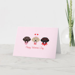 Glad Alla Hjärtans Labradors Hundar Helgkort