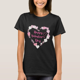Glad Alla hjärtans Rosa Hjärter T-shirt