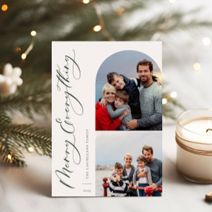 Glad Allt 2 Foto Familj Julkort