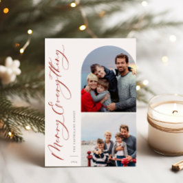 Glad allt 2 Foto Familj Julkort