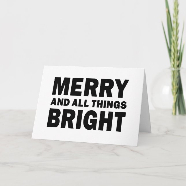 Glad & Allt Ljust | Julkort Kort (Framsida)