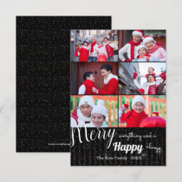 Glad Alltid Collage - 3x5 Foto Julkort Inbjudningar