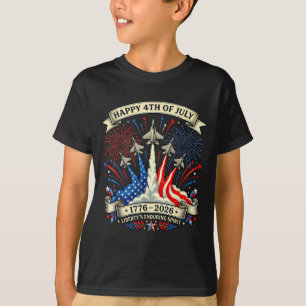 Glad amerikansk 1776 2026 usa patriotisk 4 juli t shirt
