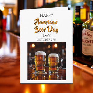 Glad amerikansk öldag 27 oktober kort