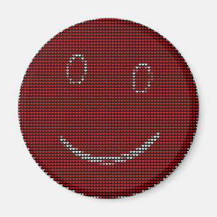 Glad ansikte magnet