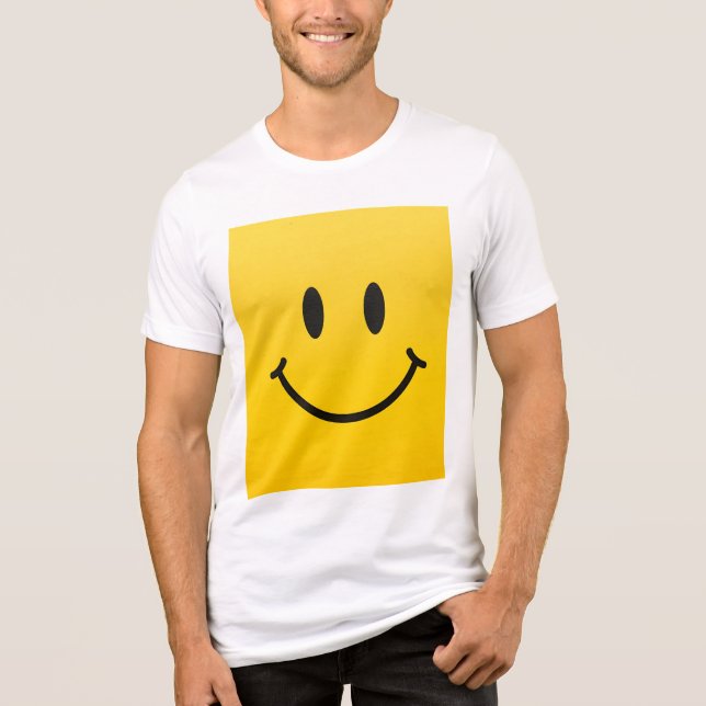Glad Ansikts T Shirt  (Framsida)