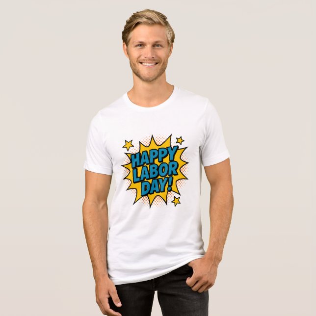 Glad arbetardag t shirt (Framsida Full)