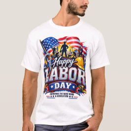 Glad arbetsdag – hårt arbete & hängivenhet Patriot T Shirt