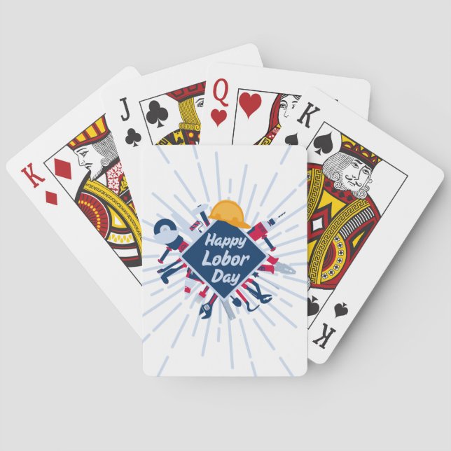 Glad arbetsdag lång helg casinokort (Baksidan)