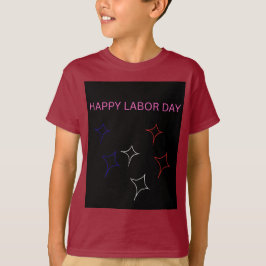 Glad arbetsdag patriotiska stjärnor barn t-shirt
