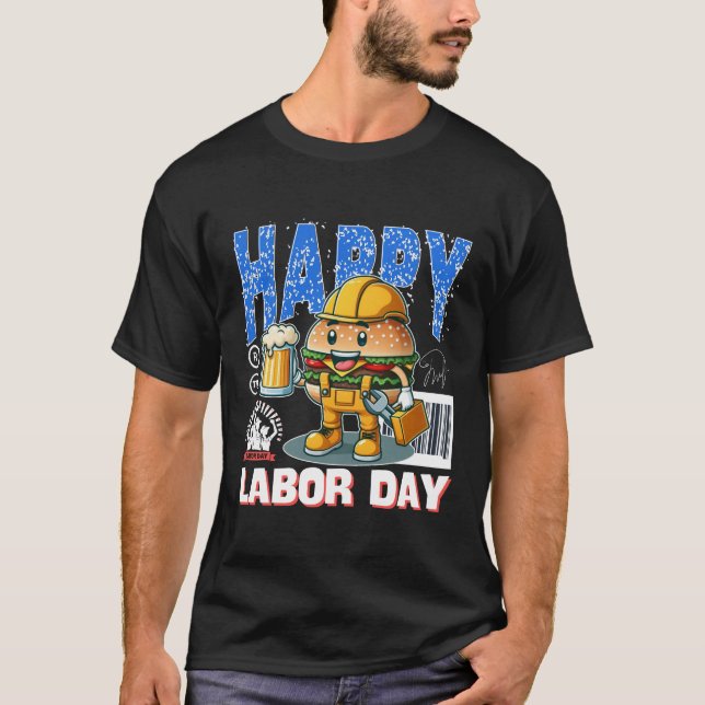 Glad arbetsdag t shirt (Framsida)