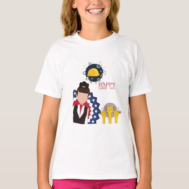 Glad arbetsdag t shirt (Framsida)