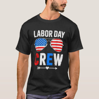 Glad arbetsdagen besättning patriot glad arbetsdag t shirt