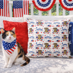 Glad årsdag Amerika 250 år Kudde