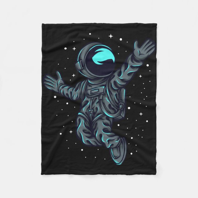 Glad astronaut fleecefilt (Framsidan)