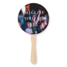 Glad att du är här Hand Fläkt