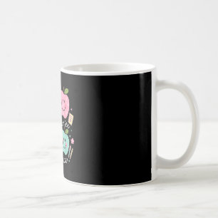Glad att se ansikte Hippie ler tillbaka till skola Kaffemugg
