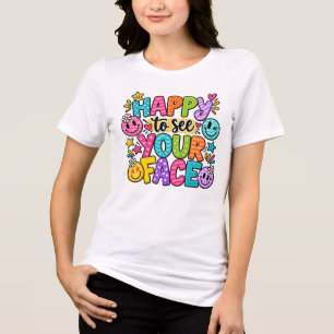 Glad att se din ansiktsplåster Smiley Art T Shirt
