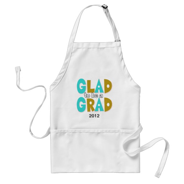 Glad att vara Grad Studenten 2012 Förkläde (Framsidan)