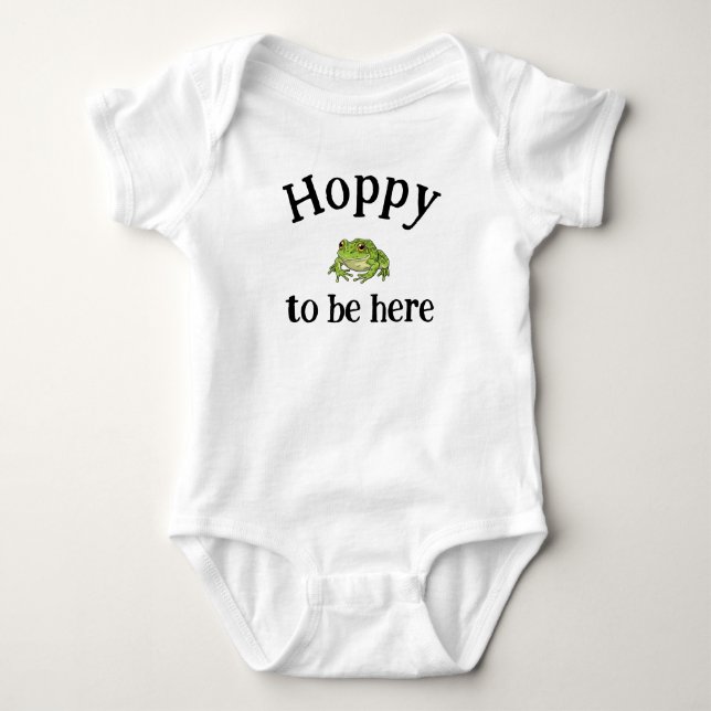 Glad att vara här barn t-shirt (Framsida)
