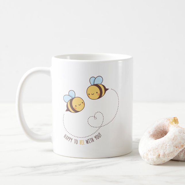Glad att vara med dig, Biparet Kaffemugg (Med munk)