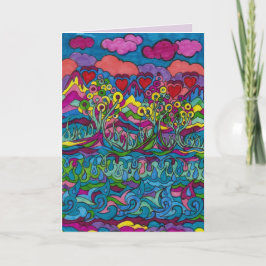 Glad att vi är tillsammans Dreamscape 1-kort Helgkort