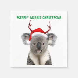 Glad Aussie jul koala Pappersservett