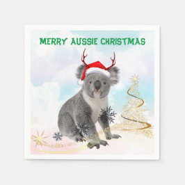 Glad Aussie jul koala Pappersservett