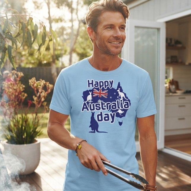 Glad australiens dag  t shirt (Skapare uppladdad)