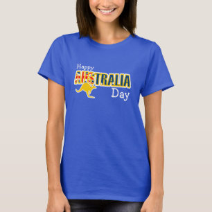 Glad australiens dag t-shirt