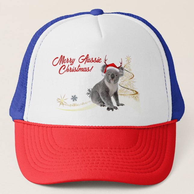 Glad australienskt jul koalabjörn  keps (Framsida)