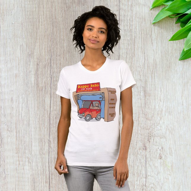 Glad Auto Biltvätt Dam T-Shirt (Skapare uppladdad)