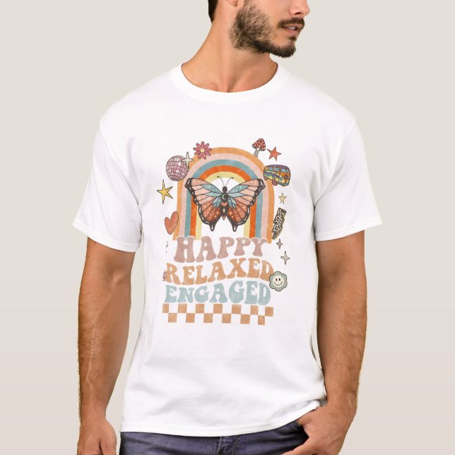 Glad Avslappnad Engagerad ABA T Shirt (Framsida)