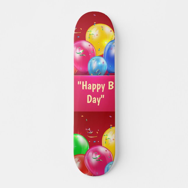  Glad "B Dag" Ballong Skateboard (Roll into the party with balloons and birthday cheer!)