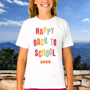 Glad bak i anpassad text i skolan t shirt
