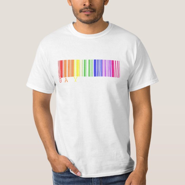 Glad Barcodeskjorta Tee (Framsida)