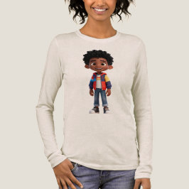 Glad Barn Regnbågsjacka 3D Karaktär Långärmad T Shirt