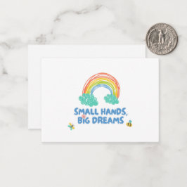 Glad barnens dag Små händer, Stora drömmar Anteckningskort
