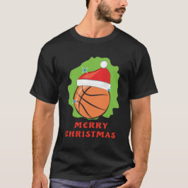 Glad basketbolljul - Roligt T Shirt