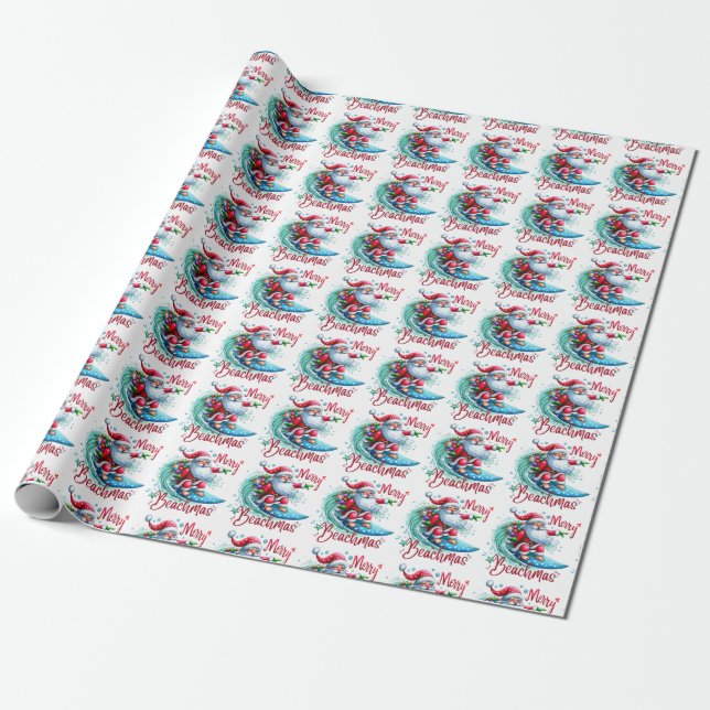 Glad Beachmas Presentpapper (Utrullad)