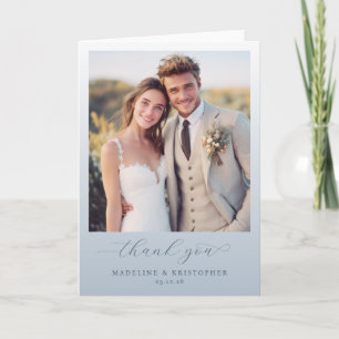 Glad Beige Elegant Foto Tack Kort