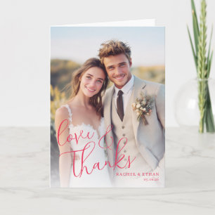 Glad Beige Romantisk Foto Tack Kort