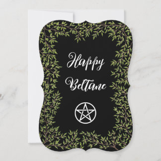 Glad Beltane Pentacle Inbjudan