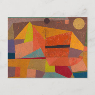 Glad bergslandskap av Paul Klee Vykort