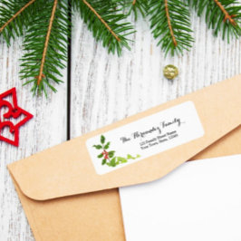 Glad Berry Kollektionsetikett Jul Noel Returadress Etikett