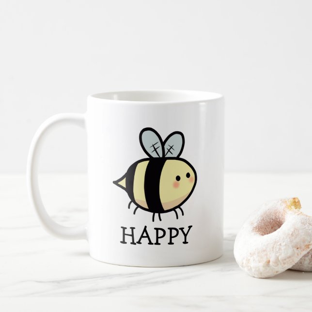 Glad Bie Kaffe Mugg (Med munk)